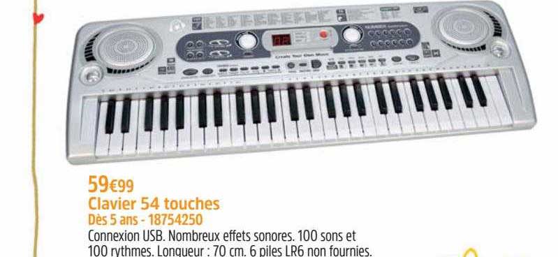 clavier 54 touches