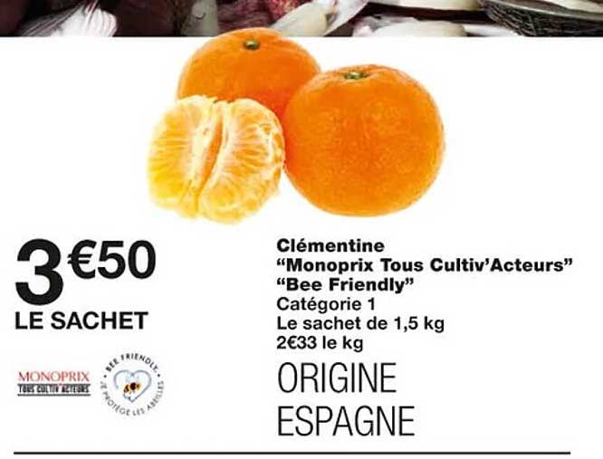 Clémentine "monoprix Tous Cultiv'acteurs"