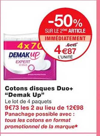 Cotons Disques Duo+ "demak Up"