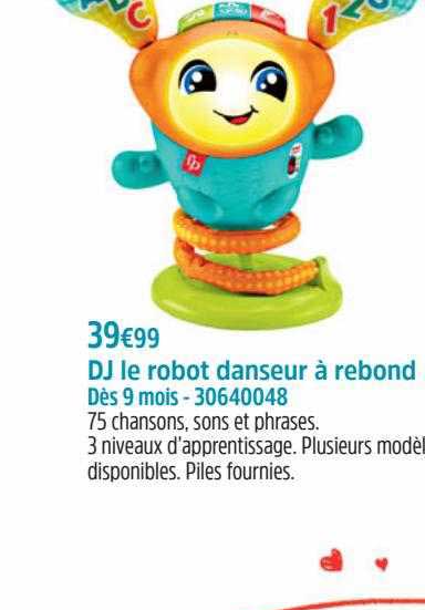 dj le robot danseur à rebond