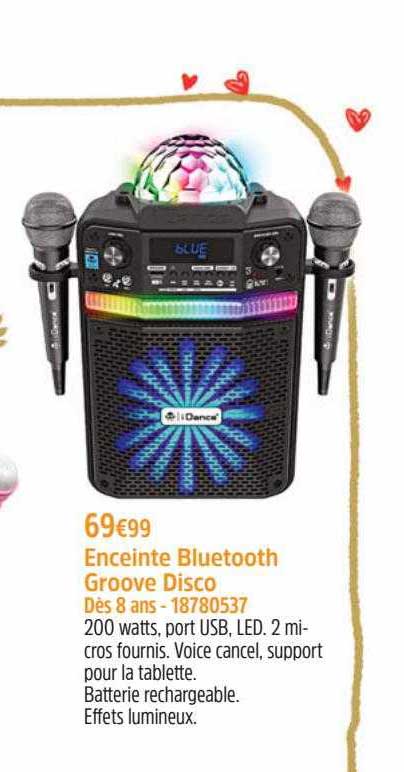 enceinte bluetooth groove disco