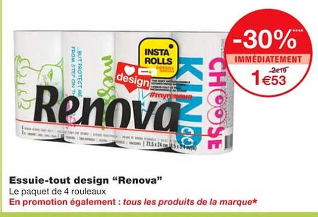 essuie-tout design "renova"
