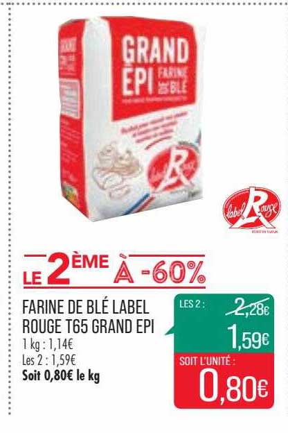 farine de blé label rouge t65 grand épi