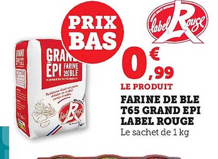 farine de blé t65 grand épi label rouge
