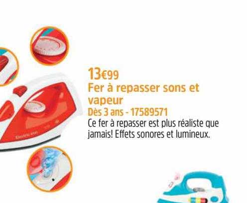 fer à repasser sons et vapeur