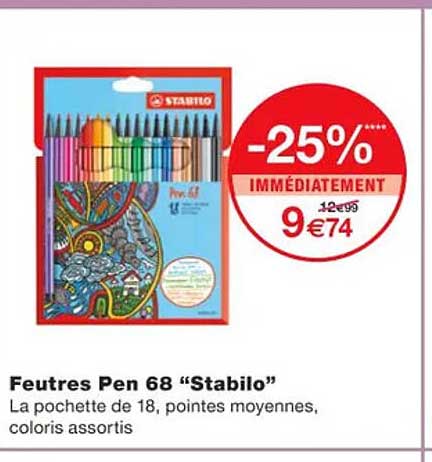 feutres pen 68 "stabilo"