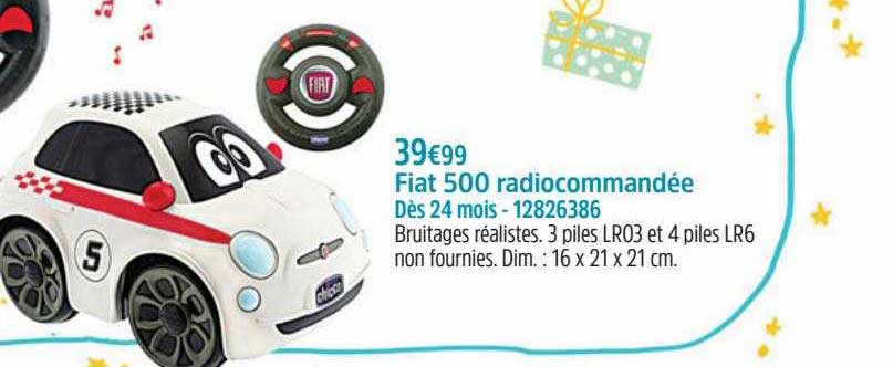 fiat 500 radiocommandée