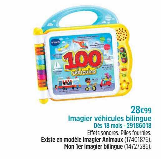 Imagier Véhicules Bilingue