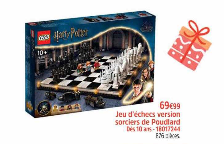 jeu d'échecs version sorciers de poudlard lego harry potter