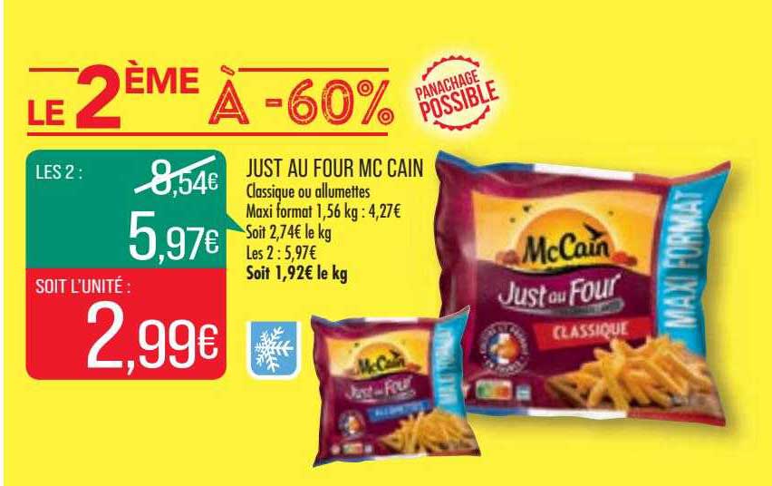 just au four mc cain