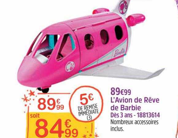 l'avion de rêve de barbie