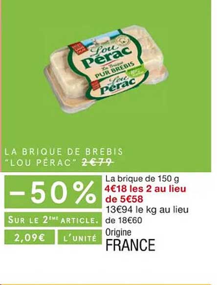 la brique de brebis "lou pérac"