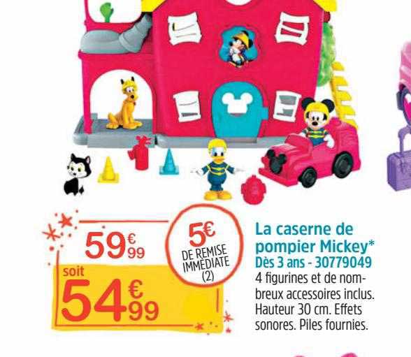 la caserne de pompier mickey