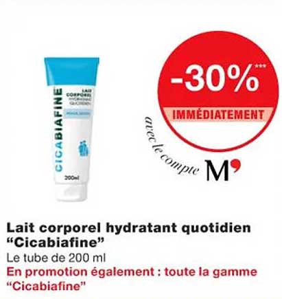 Lait Corporel Hydratant Quotidien "cicabiafine"