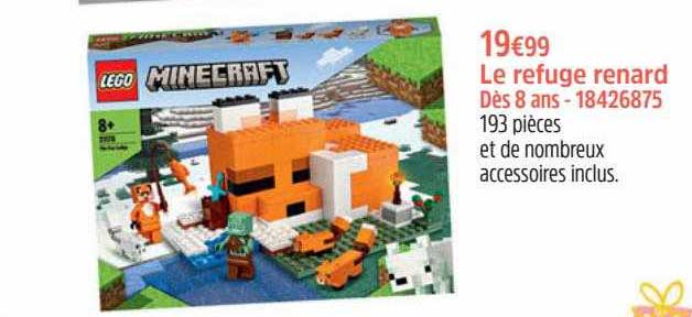 le refuge renard lego minecraft