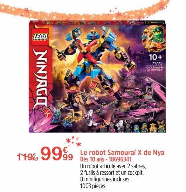 le robot samouraï x de nya lego ninjago