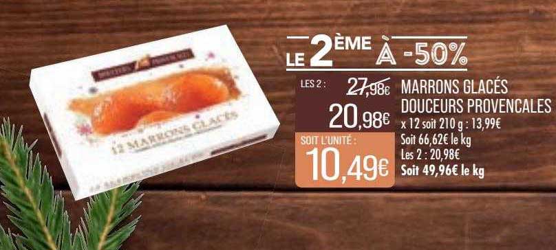 marrons glacés douceurs provençales