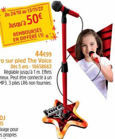 micro sur pied the voice