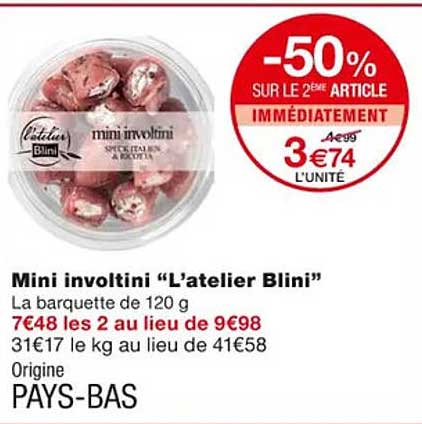 mini involtini "l'atelier blini"