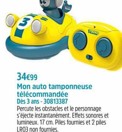 mon auto tamponneuse télécommandée