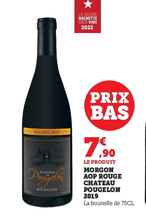 morgon aop rouge château pougelon 2019