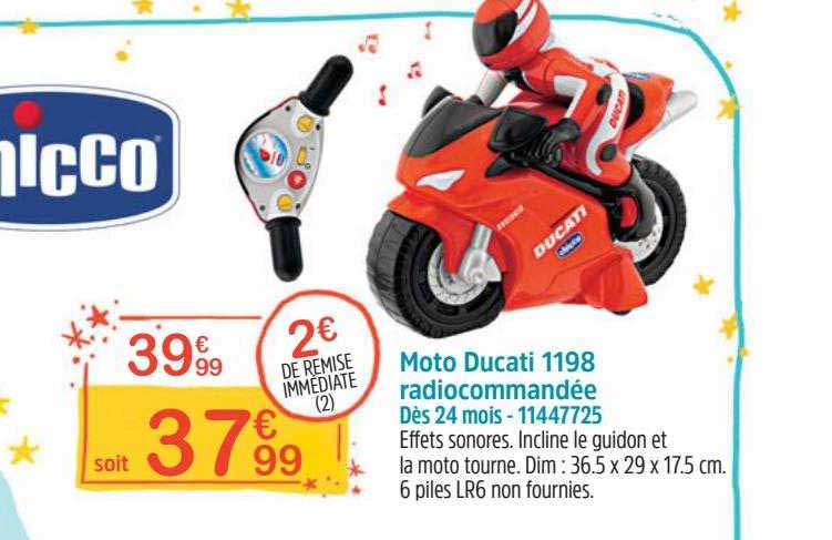 Moto Ducati 1198 Radiocommandée