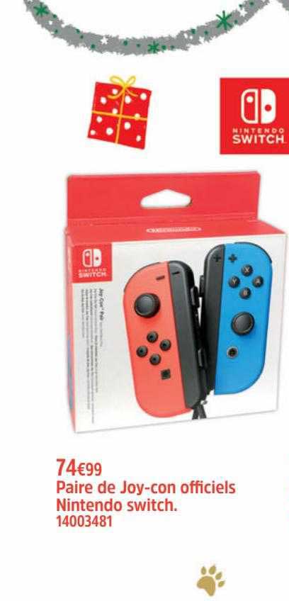 paire de joy-con officiels nintendo switch