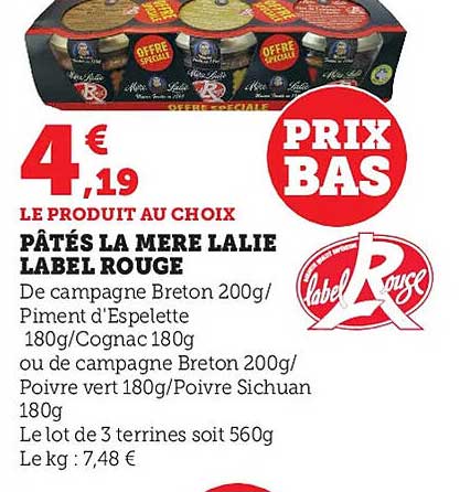 pâtés la mère lalie label rouge