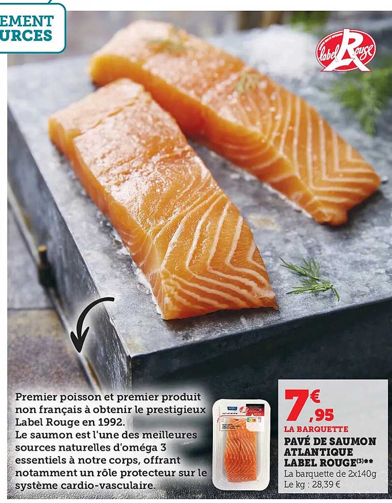 pavé de saumon atlantique label rouge