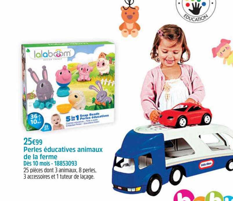 Perles éducatives Animaux De La Ferme