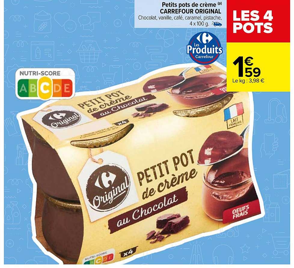 Petits Pots De Crème Carrefour Original