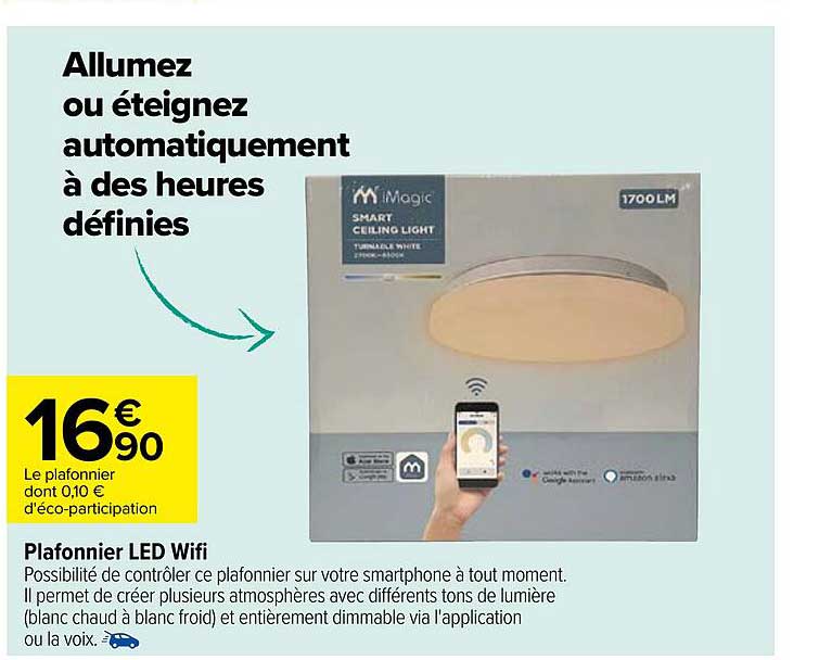 Plafonnier Led Wifi