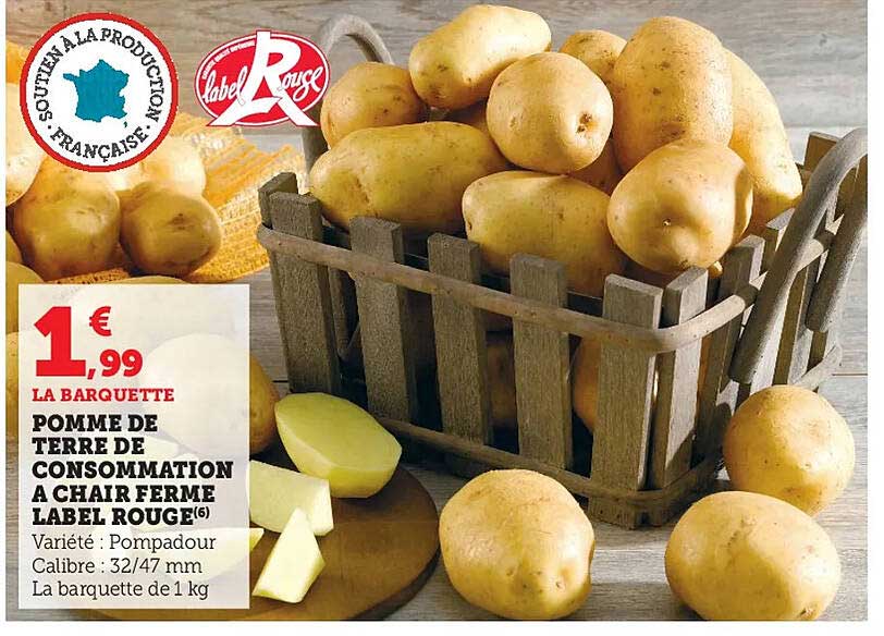 Pomme De Terre De Consommation à Chair Ferme Label Rouge