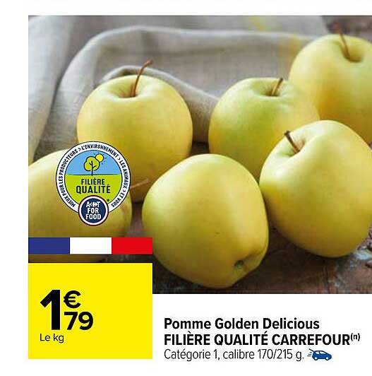 pomme golden delicious filière qualité carrefour