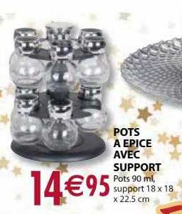 Pots à épice Avec Support