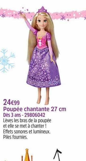 poupée chantante 27 cm