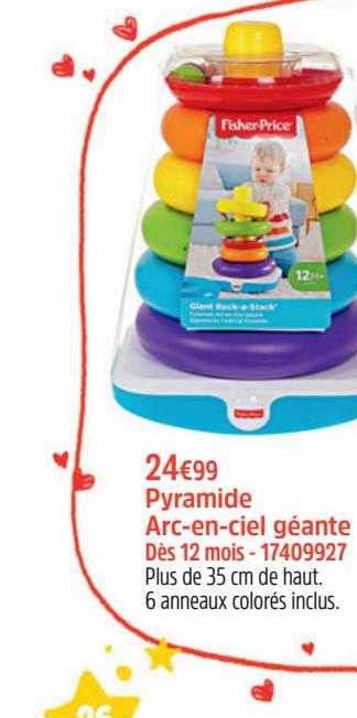 pyramide arc-en-ciel géante