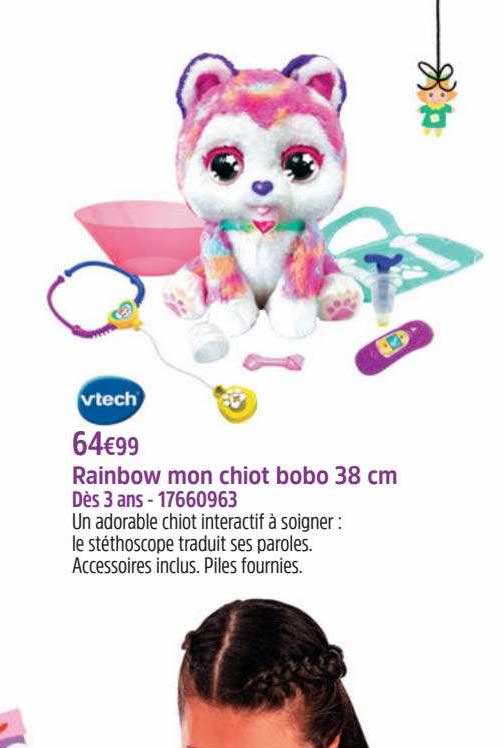 Rainbow Mon Chiot Bobo 38 Cm Vtech