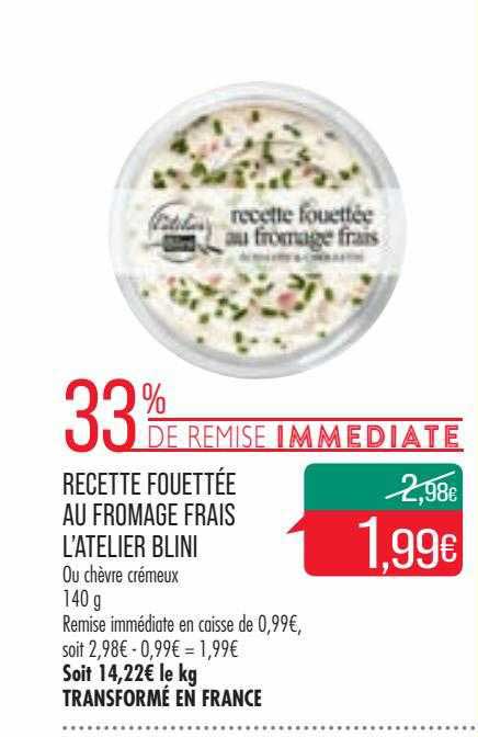recette fouettée au fromage frais l'atelier blini