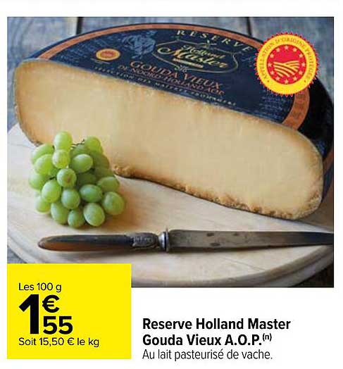 réserve holland master gouda vieux a.o.p.