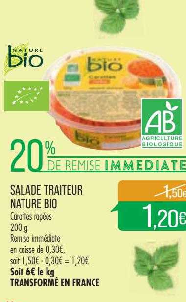 Salade Traiteur Nature Bio