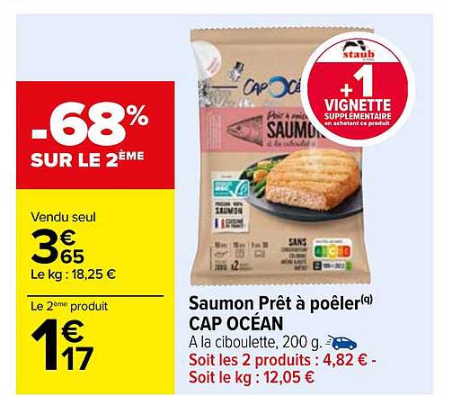 Saumon Prêt à Poêler Cap Océan