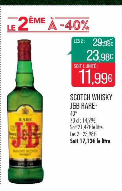Scotch Whisky J&b Rare