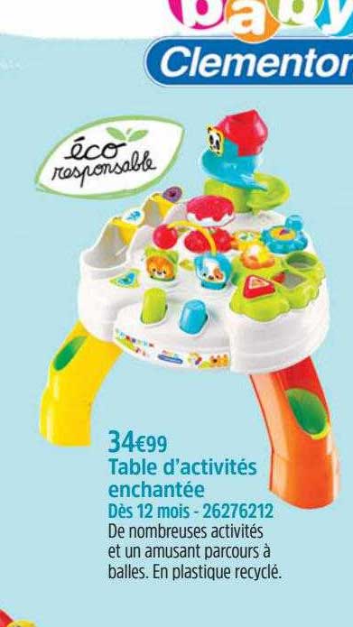 Table D'activités Enchantée