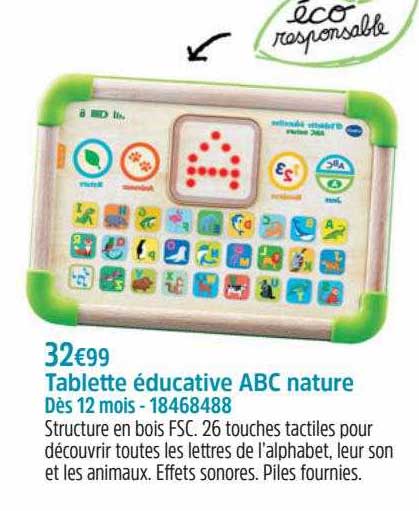 Tablette éducative Abc Nature