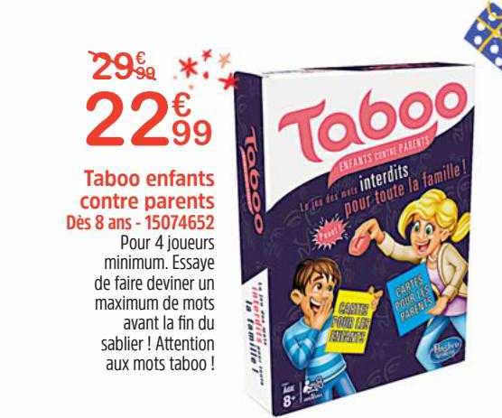 taboo enfants contre parents