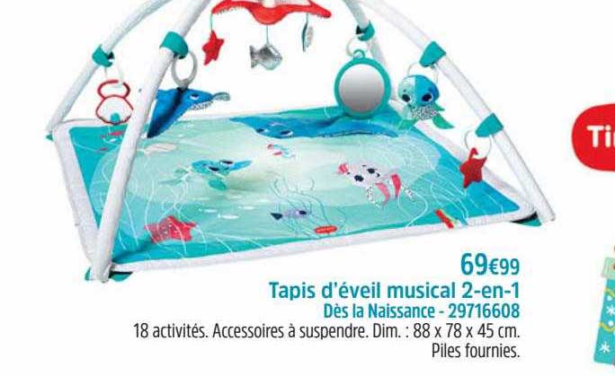 tapis d'éveil musical 2-en-1