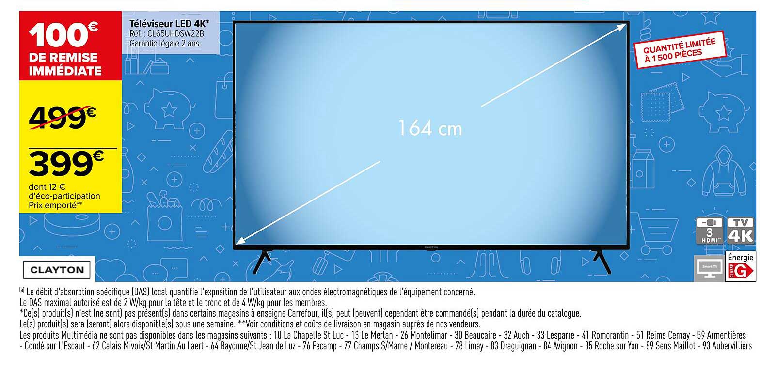 Téléviseur Led 4k Clayton