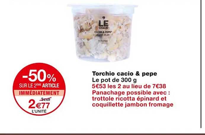 torchio cacio & pepe