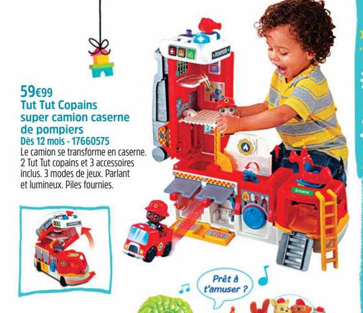 tut tut copains super camion caserne de pompiers